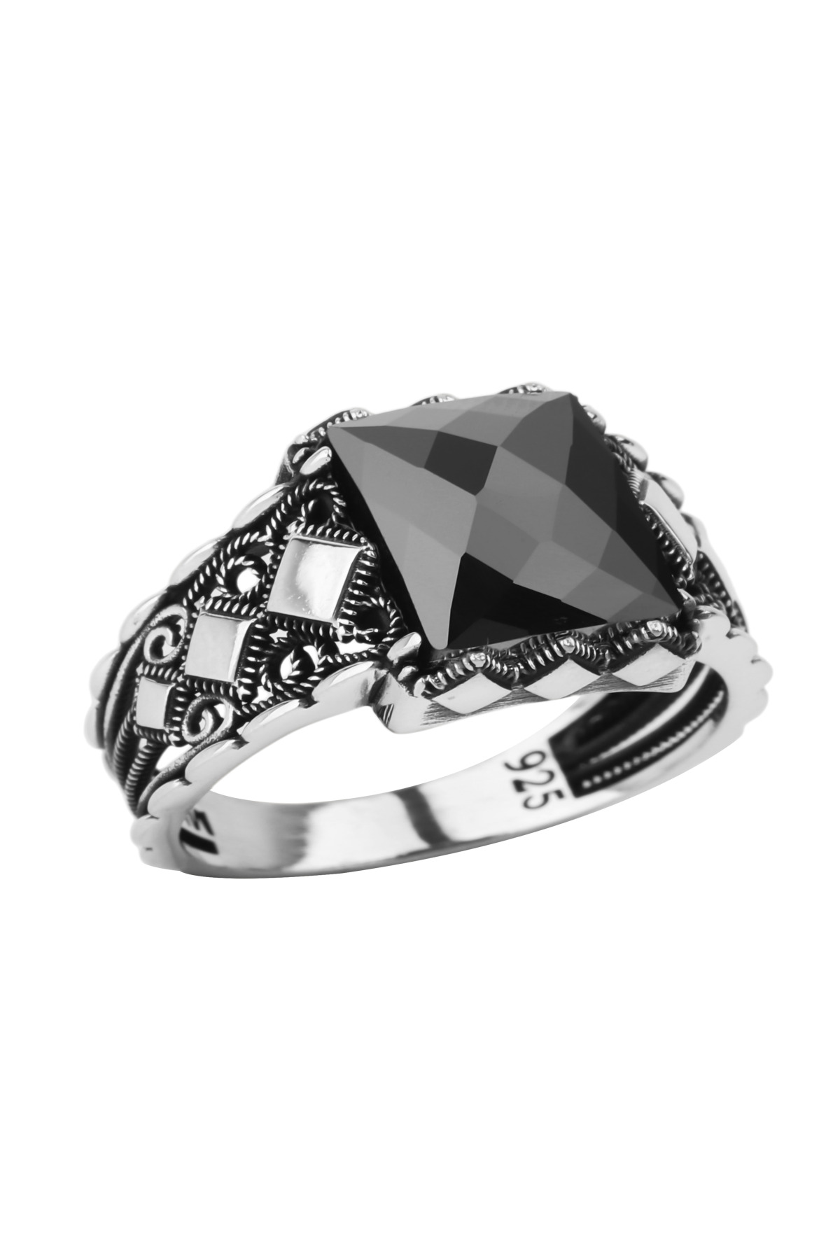 Traditional Motif Signet | 925 Sterling Silver Men's Ring