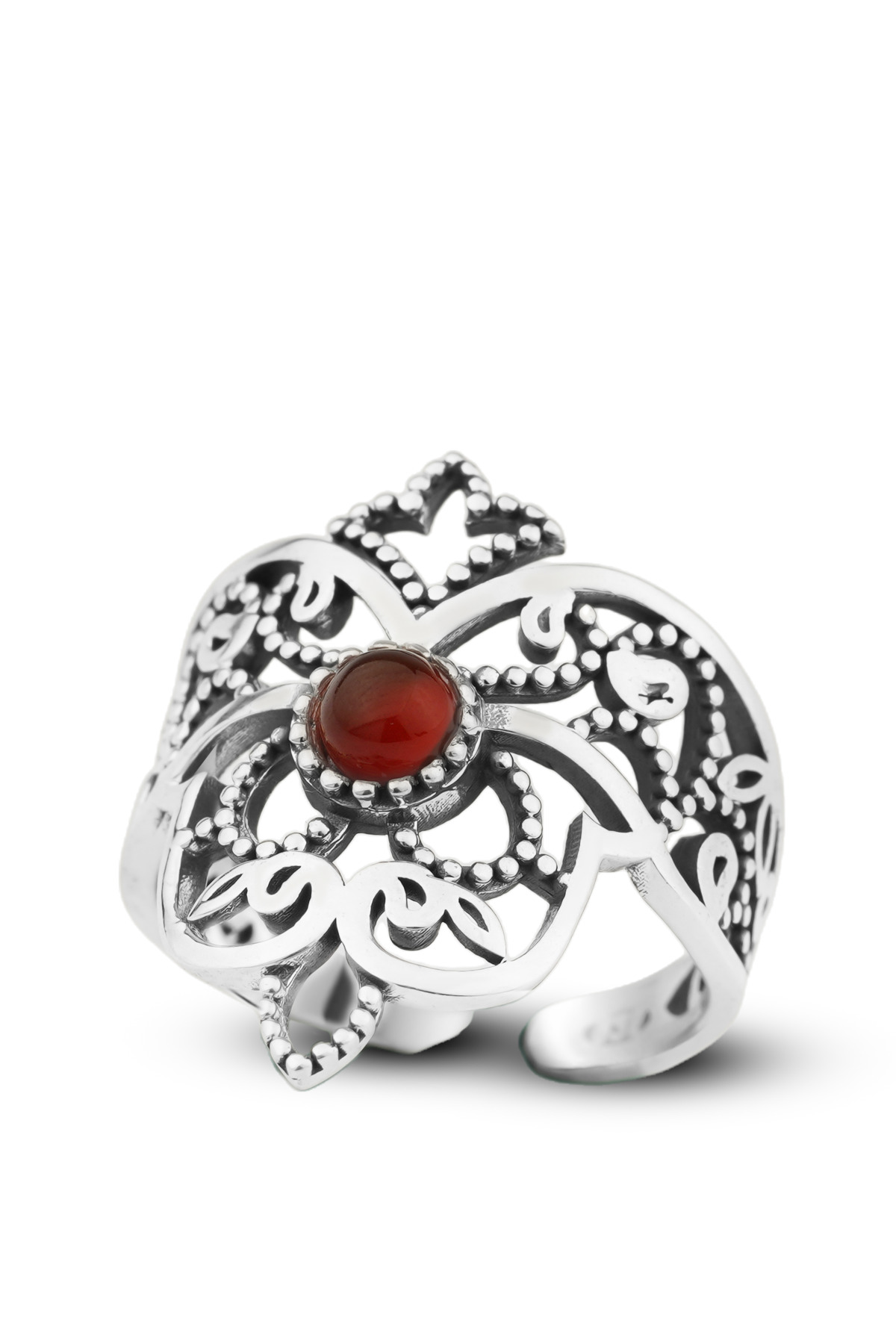 Ottoman Heritage | Vintage Filigree Pattern Traditional Statement 925 Sterling Silver Ring